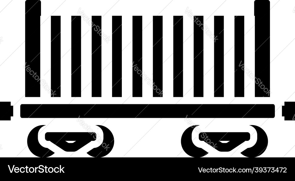 Railway cargo container icon Railway cargo container icon vector image