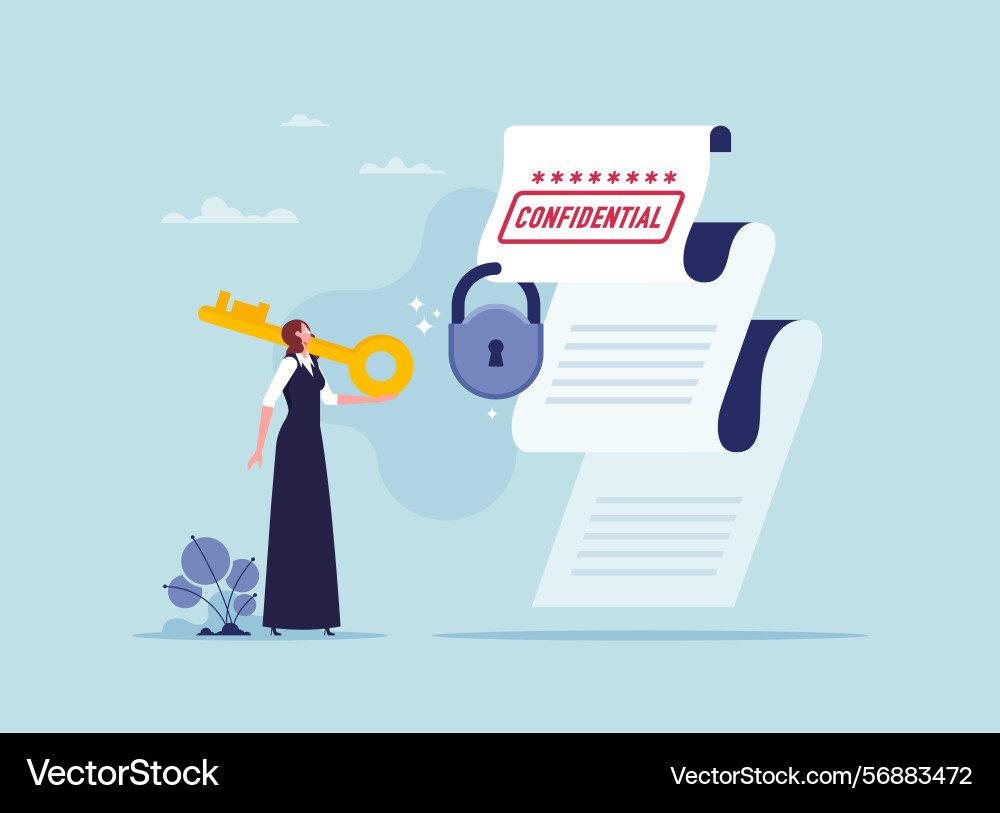 Safety or security to archive file document Safety or security to archive file document vector image