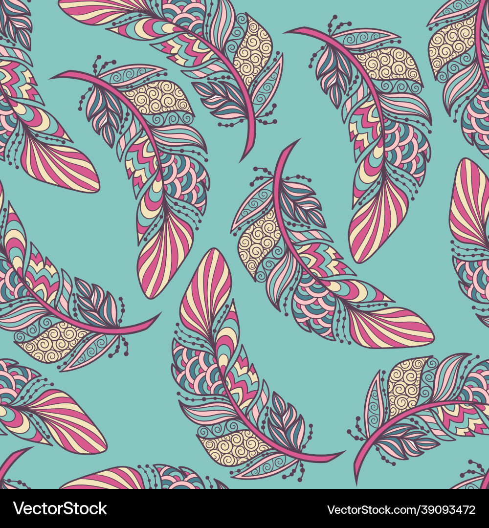 Seamless pattern with abstract zenart style Seamless pattern with abstract zenart style vector image