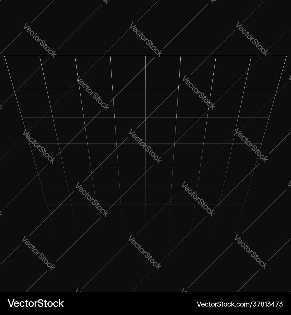 Abstract 3d grid mesh in perspective checkered Abstract 3d grid mesh in perspective checkered vector image