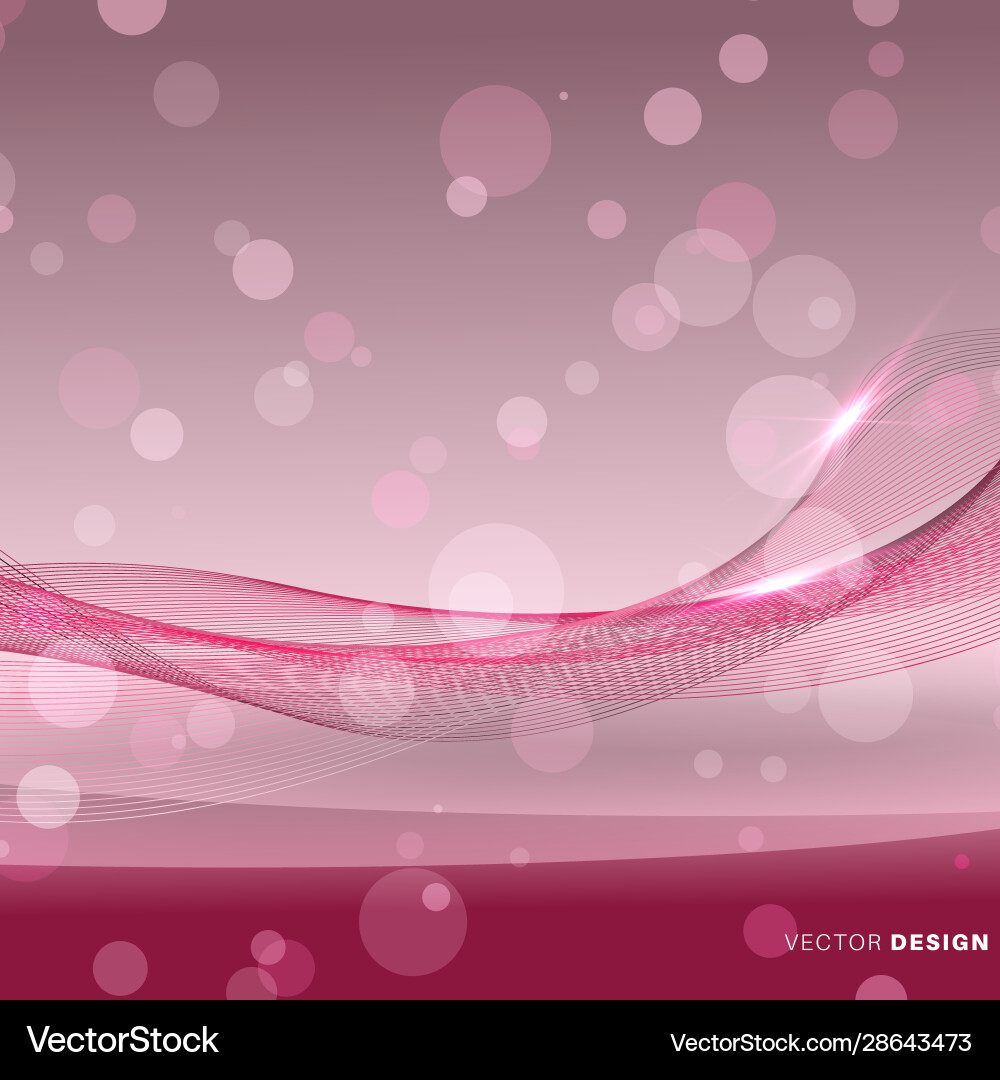 Abstract background with shiny waves and bokeh Abstract background with shiny waves and bokeh Vector Image