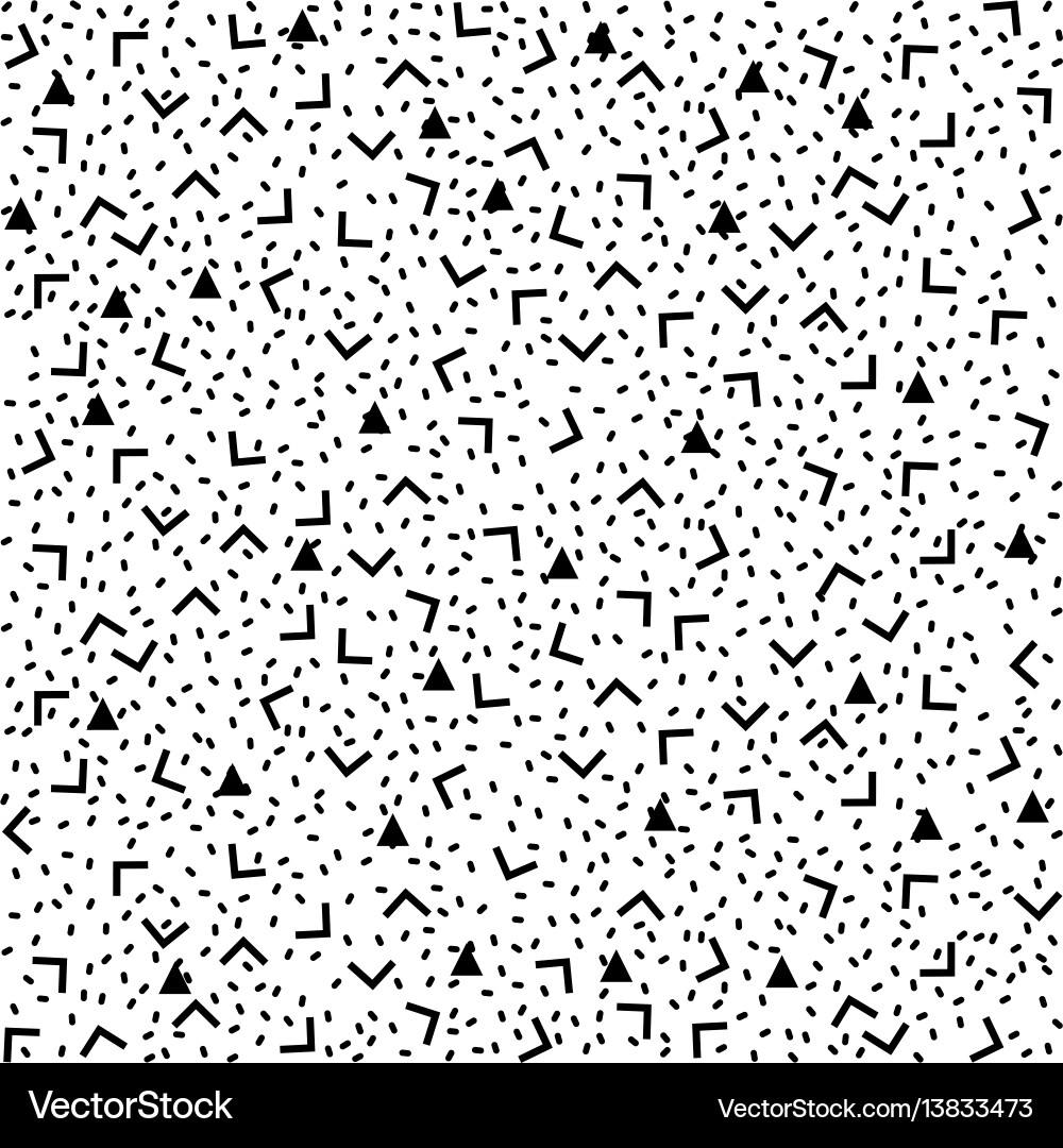 Abstract pattern background with black triangles vector image