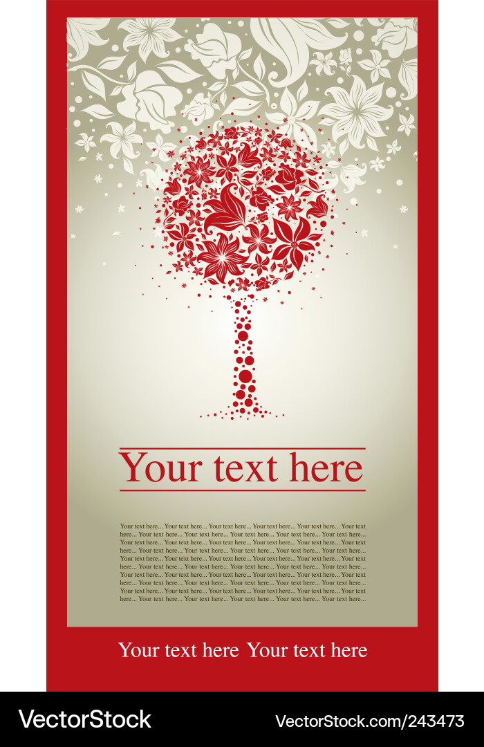 Autumn Leaf Tree Pattern Vector Image