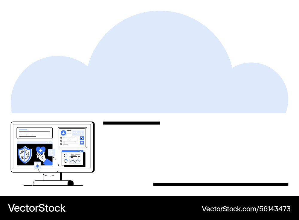 Cloud computing with cybersecurity tools Cloud computing with cybersecurity tools Vector Image