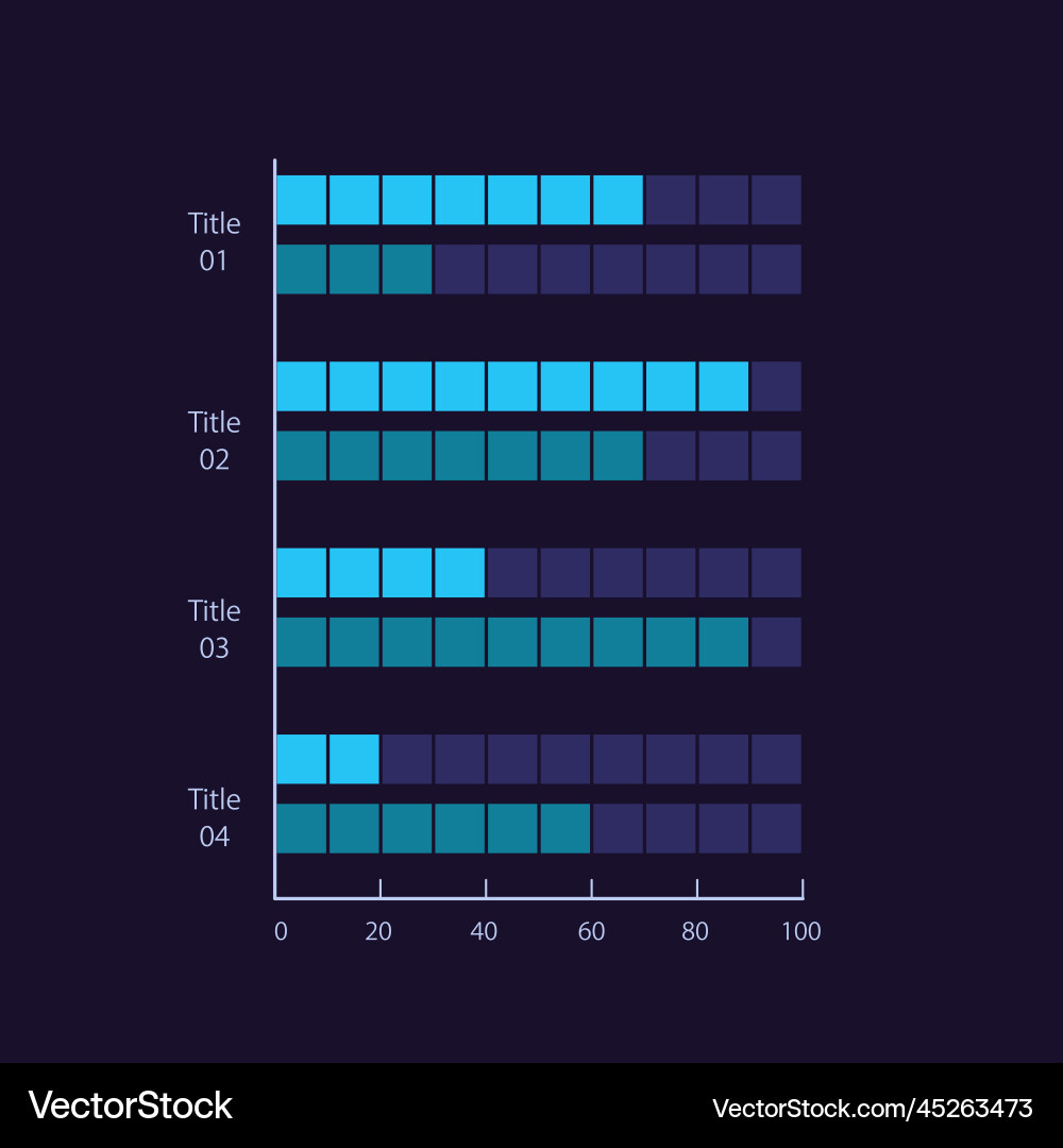Clustered infographic chart design template Clustered infographic chart design template vector image