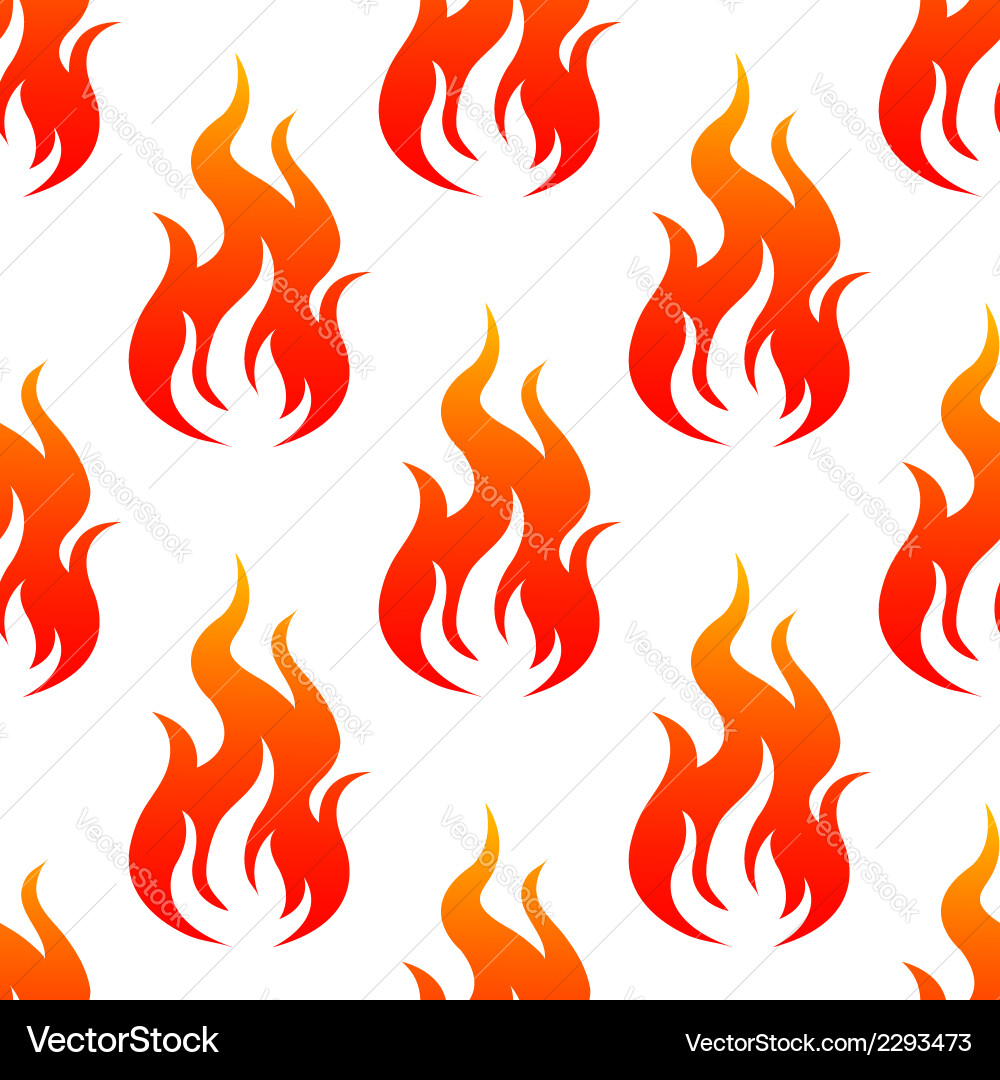 Dynamic Flames Pattern vector image