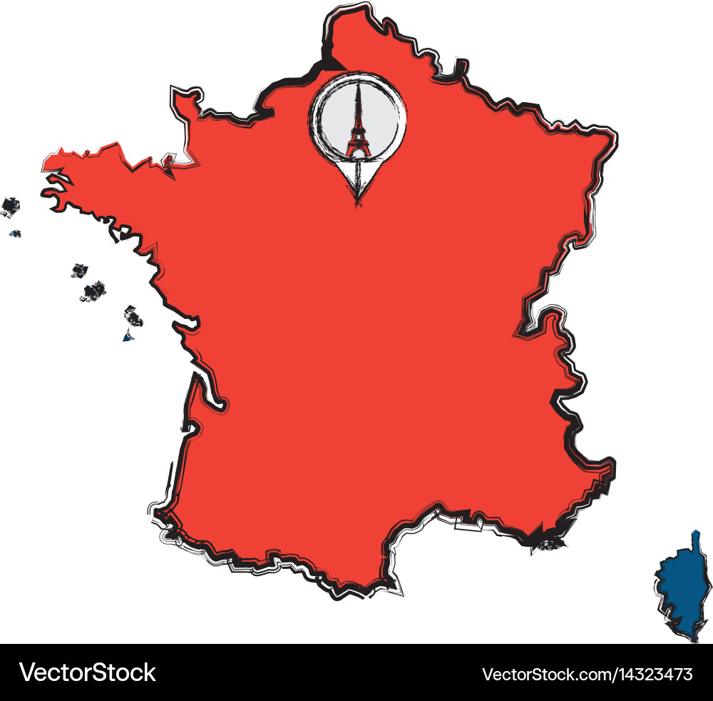 Eiffel tower architecture Vector Image