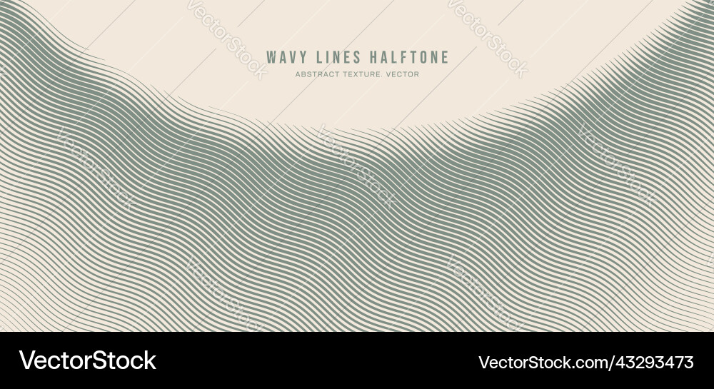 Halftone Wave Pattern vector image