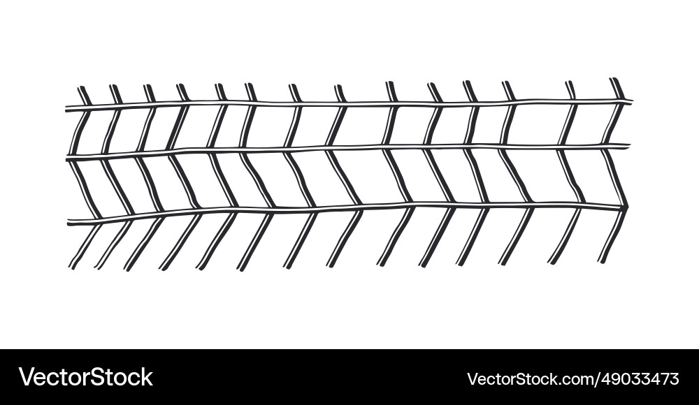 Horizontal pattern texture line hand drawn Vector Image