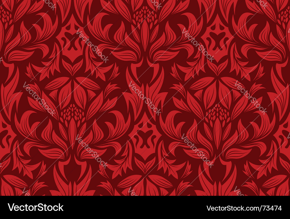 Damask background Vector Image