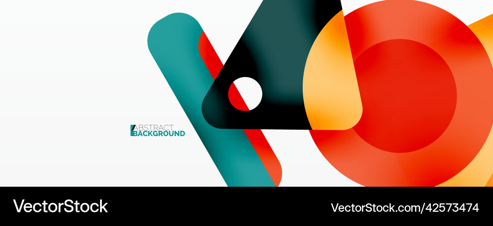Line triangle square and circle primitive Line triangle square and circle primitive Vector Image