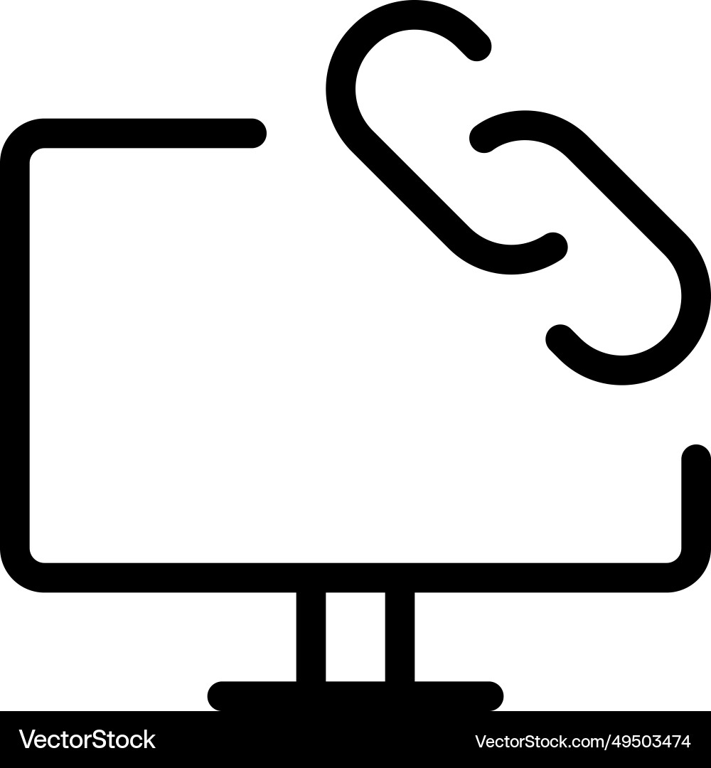 Online content access through a web address vector image