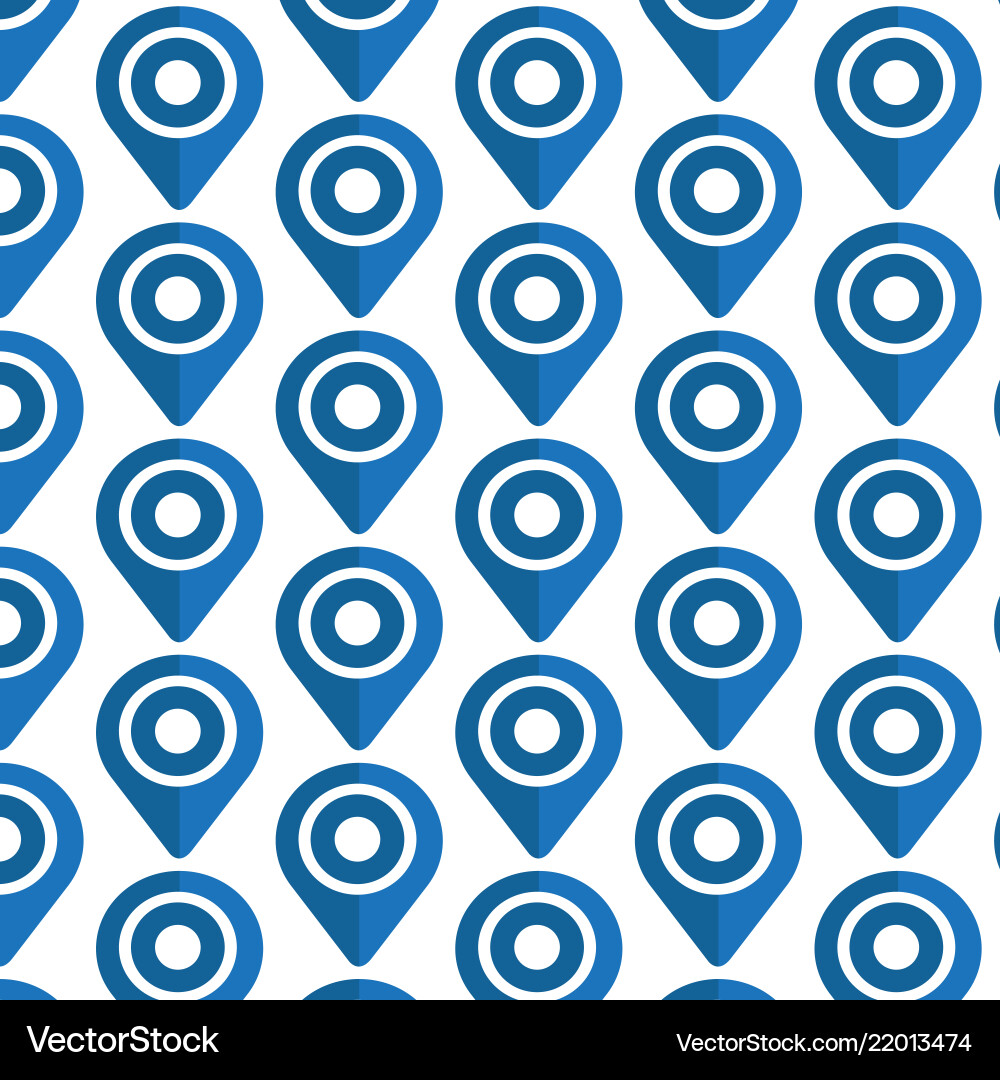 Pattern background map pointer icon Vector Image