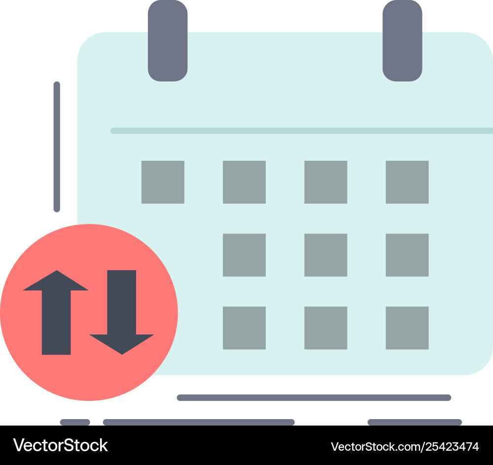 Schedule classes timetable appointment event flat Schedule classes timetable appointment event flat vector image