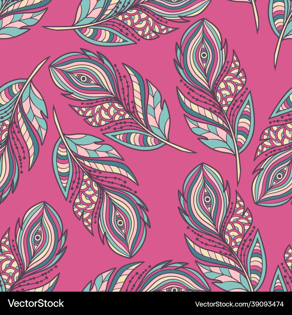 Seamless pattern with abstract zenart style Seamless pattern with abstract zenart style vector image