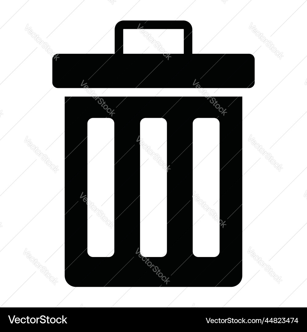 Trash icon user interface as a simple sign Vector Image