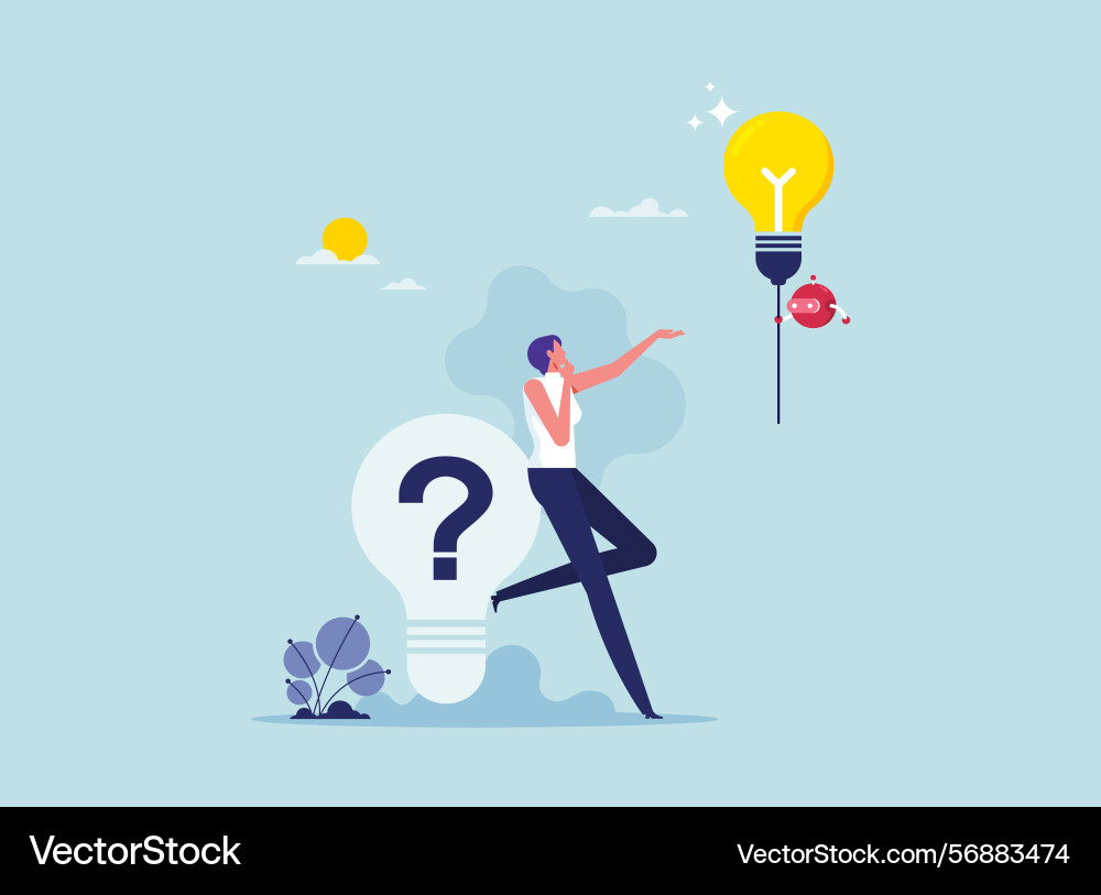 Using artificial intelligence to generate ideas Using artificial intelligence to generate ideas vector image