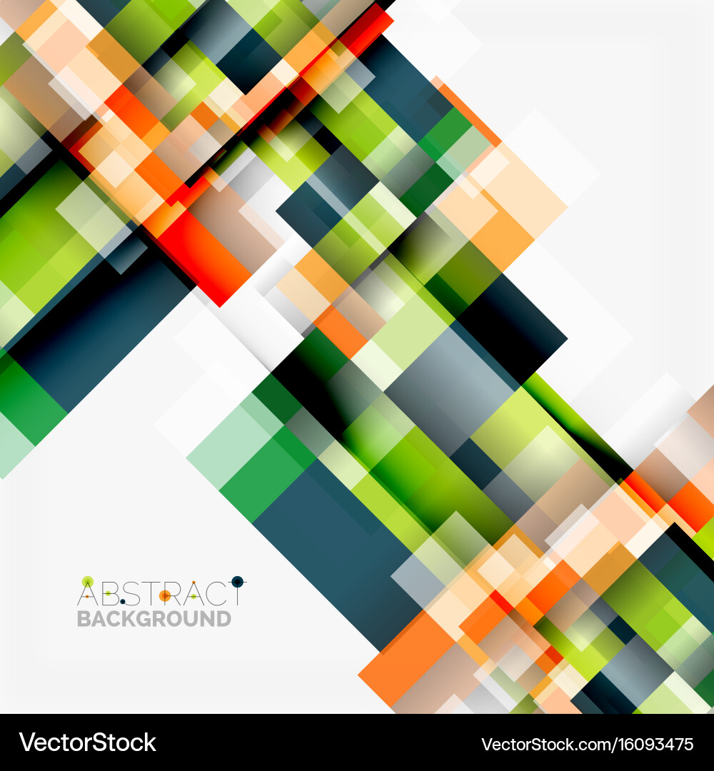 Abstract blocks template design background simple Vector Image