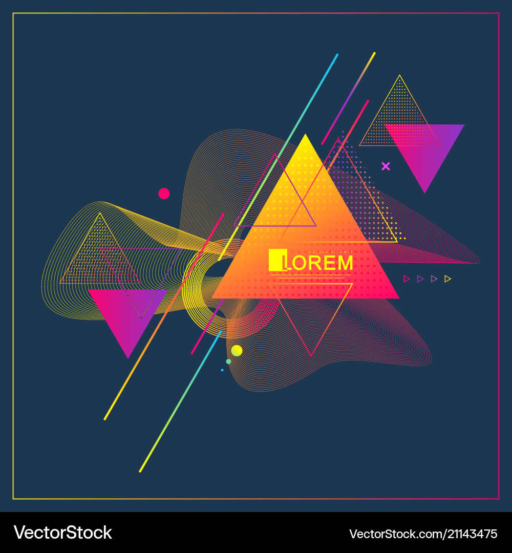 Abstract Triangle Pattern - Modern vector image