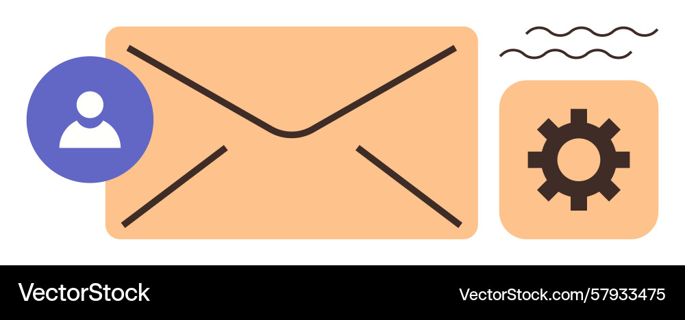 Email communication management with user profile Email communication management with user profile Vector Image