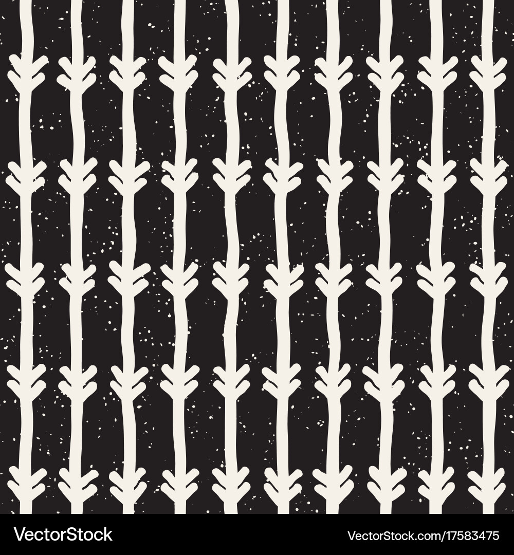 Seamless pattern with hand drawn lines abstract Vector Image