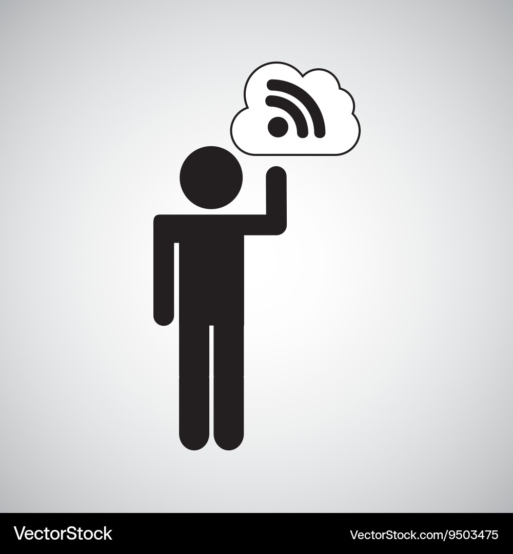 Wifi connection design vector image