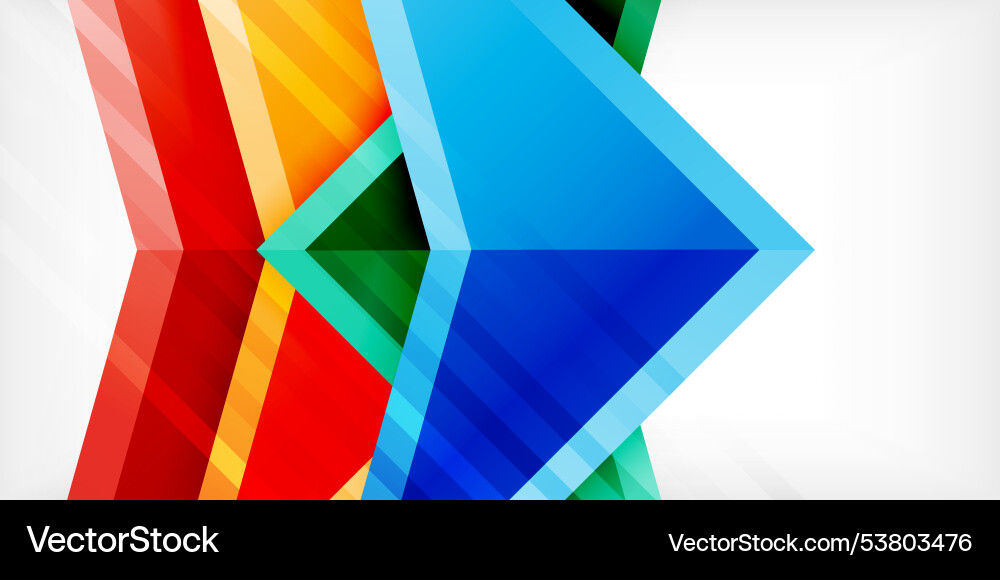 Abstract background color triangles and arrows Abstract background color triangles and arrows Vector Image