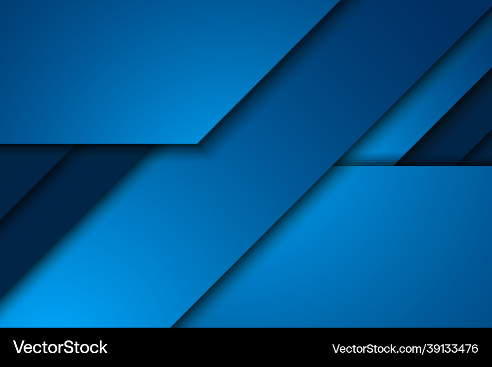 Abstract blue diagonal overlap background Abstract blue diagonal overlap background vector image