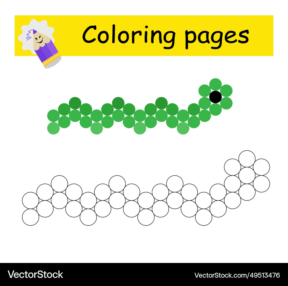 Coloring book for children education cartoon Coloring book for children education cartoon vector image
