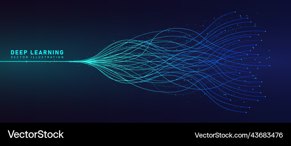 Deep learning visualization Deep learning visualization vector image