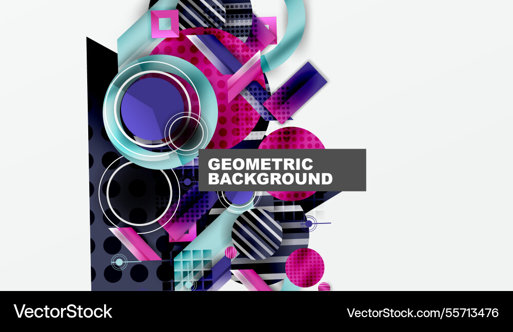 Dynamic complex geometric abstract background Dynamic complex geometric abstract background vector image