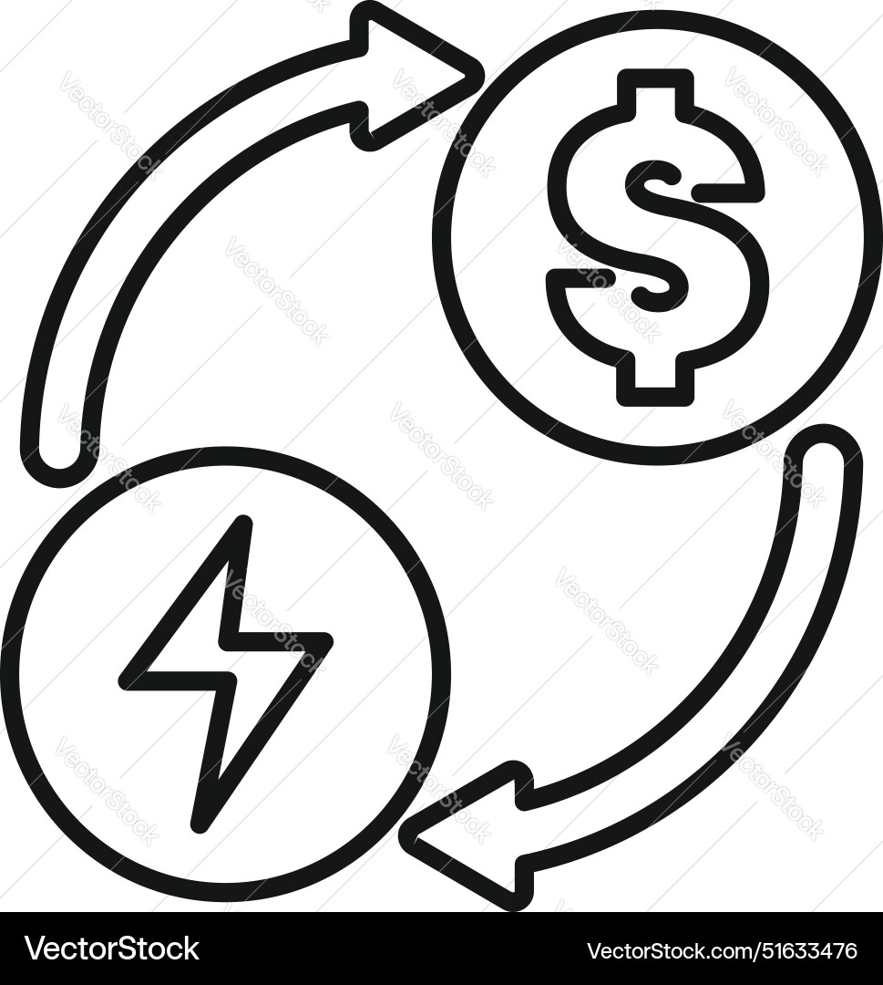 Energiekostenkonzept mit Dollar und Strom Energiekostenkonzept mit Dollar und Strom vektorbild