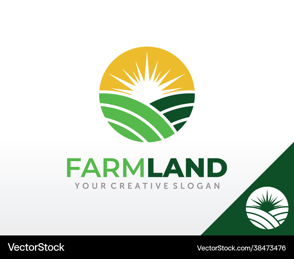 Landwirtschaftliches Logo Landwirtschaftliches Logo vektorbild