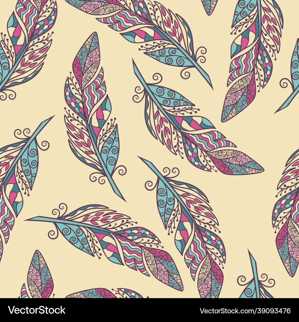 Seamless pattern with abstract zenart style Seamless pattern with abstract zenart style vector image