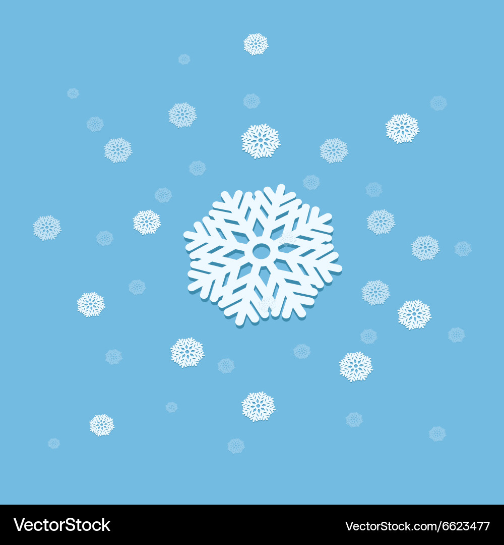 3d snowflake explosion abstract vector image