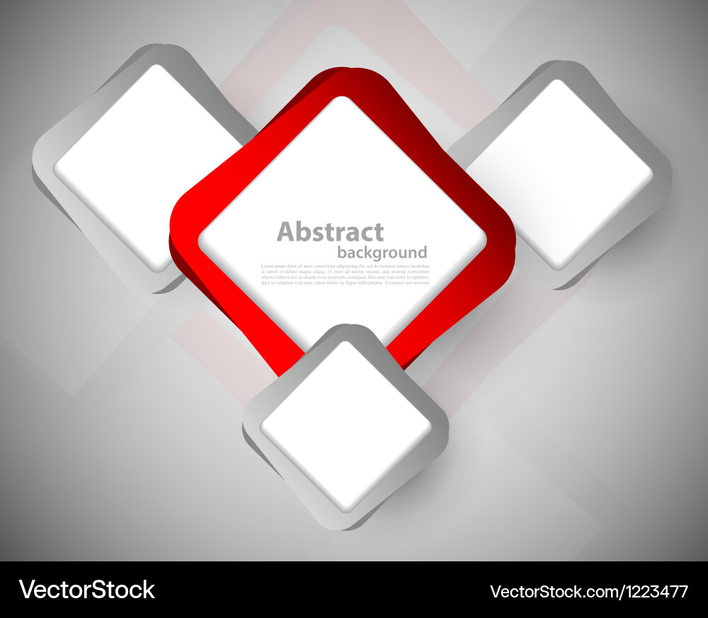 Abstract background with squares vector image
