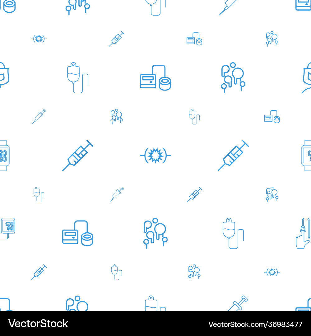 Blood icons pattern seamless white background Vector Image