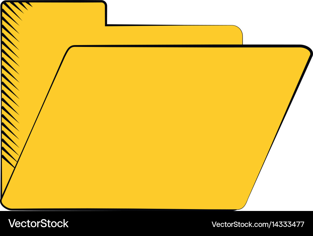 Folder file document archive icon vector image