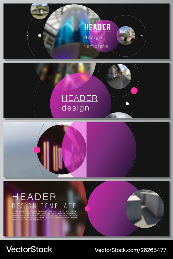 Minimalistic layout headers banner Minimalistic layout headers banner vector image
