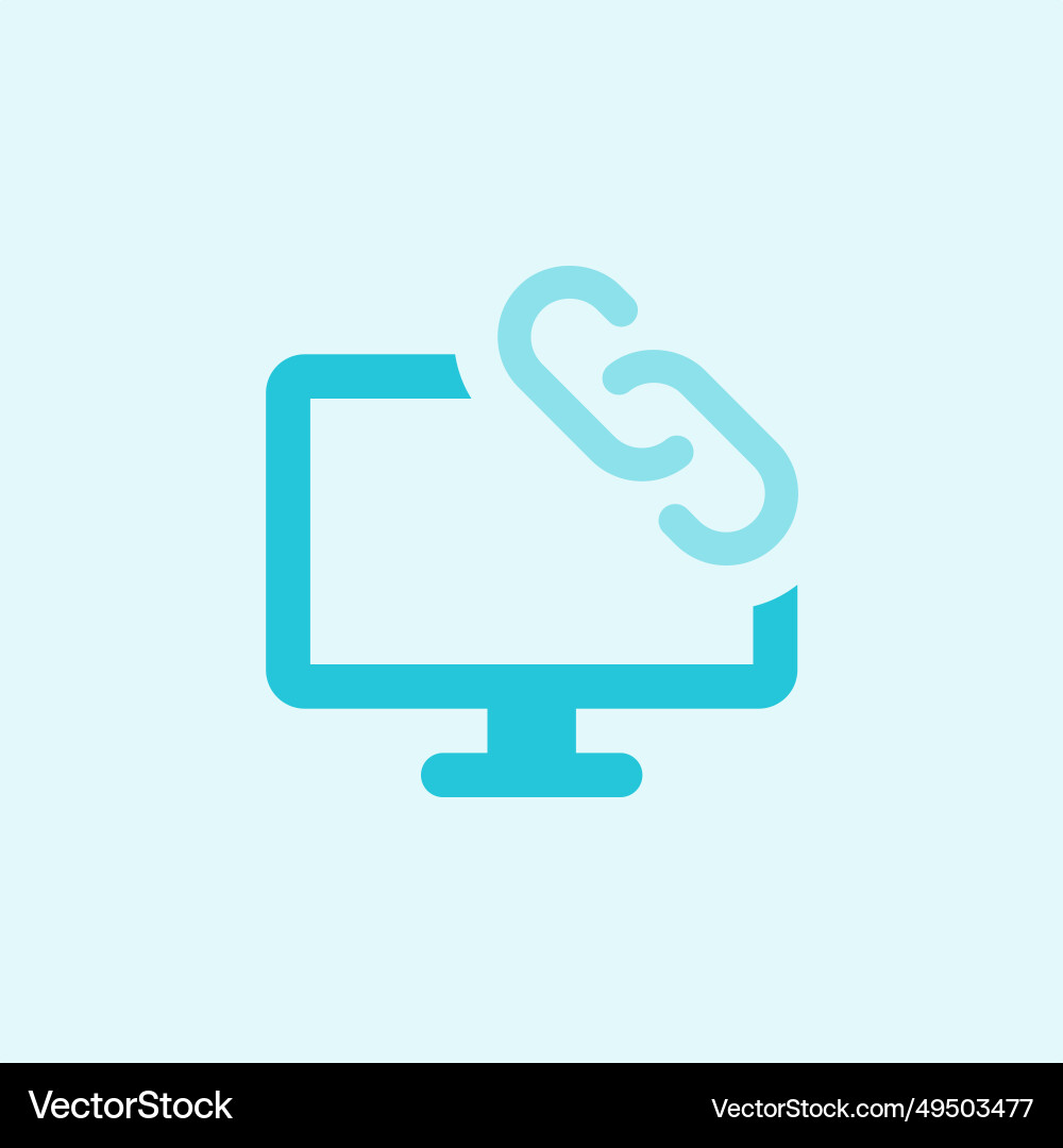 Online content access through a web address vector image