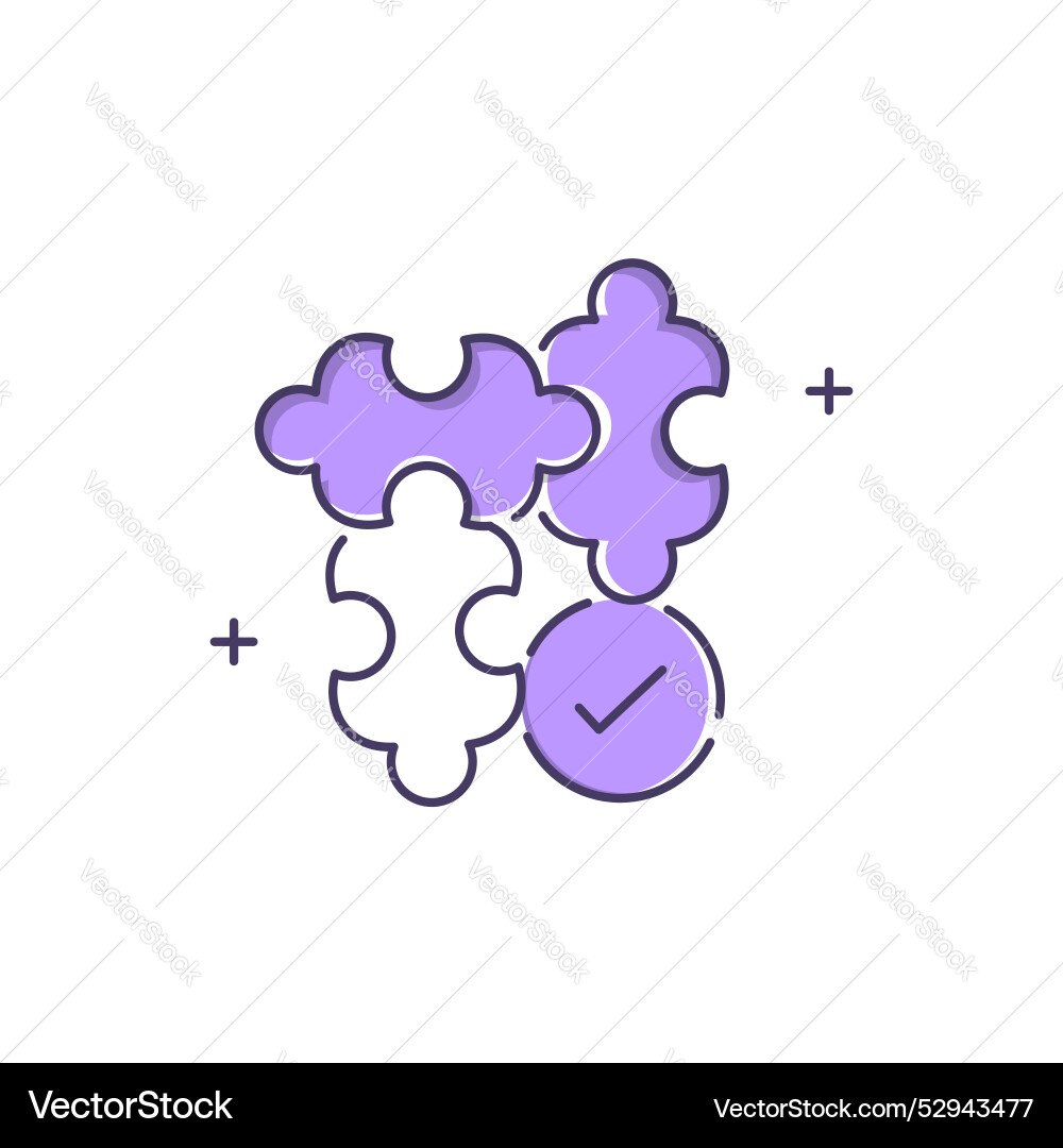Problem solving icon solution brainstorming Vector Image
