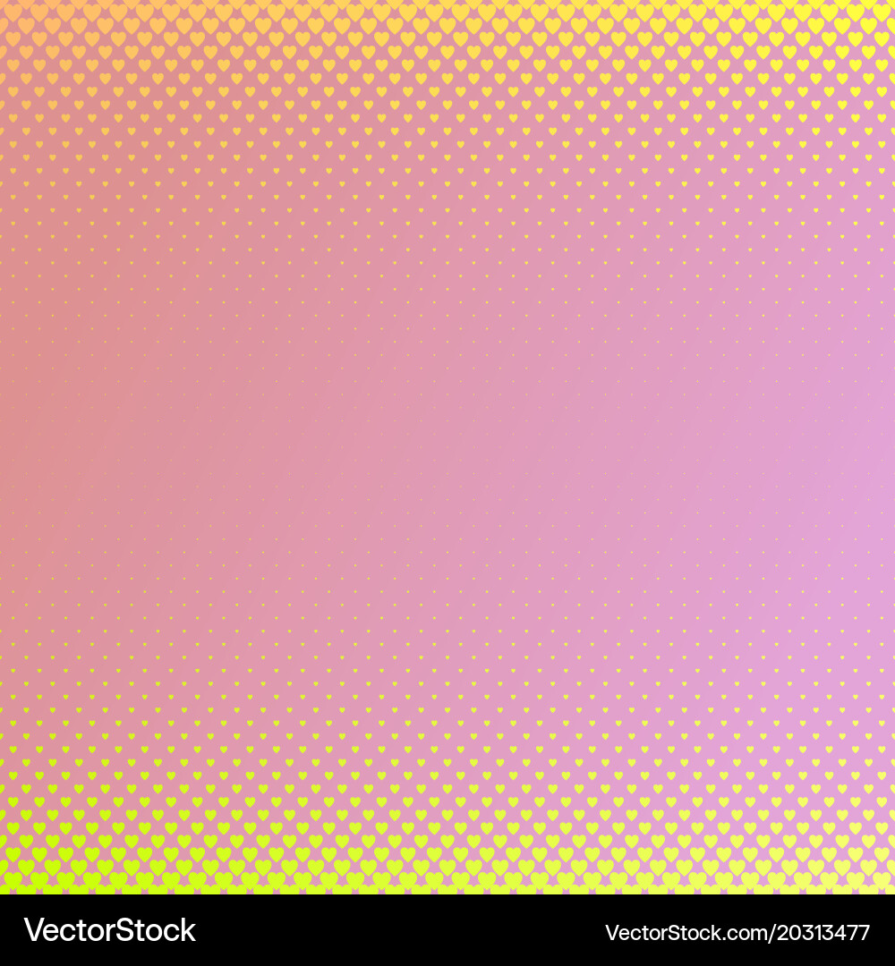 Retro gradient heart pattern background design vector image