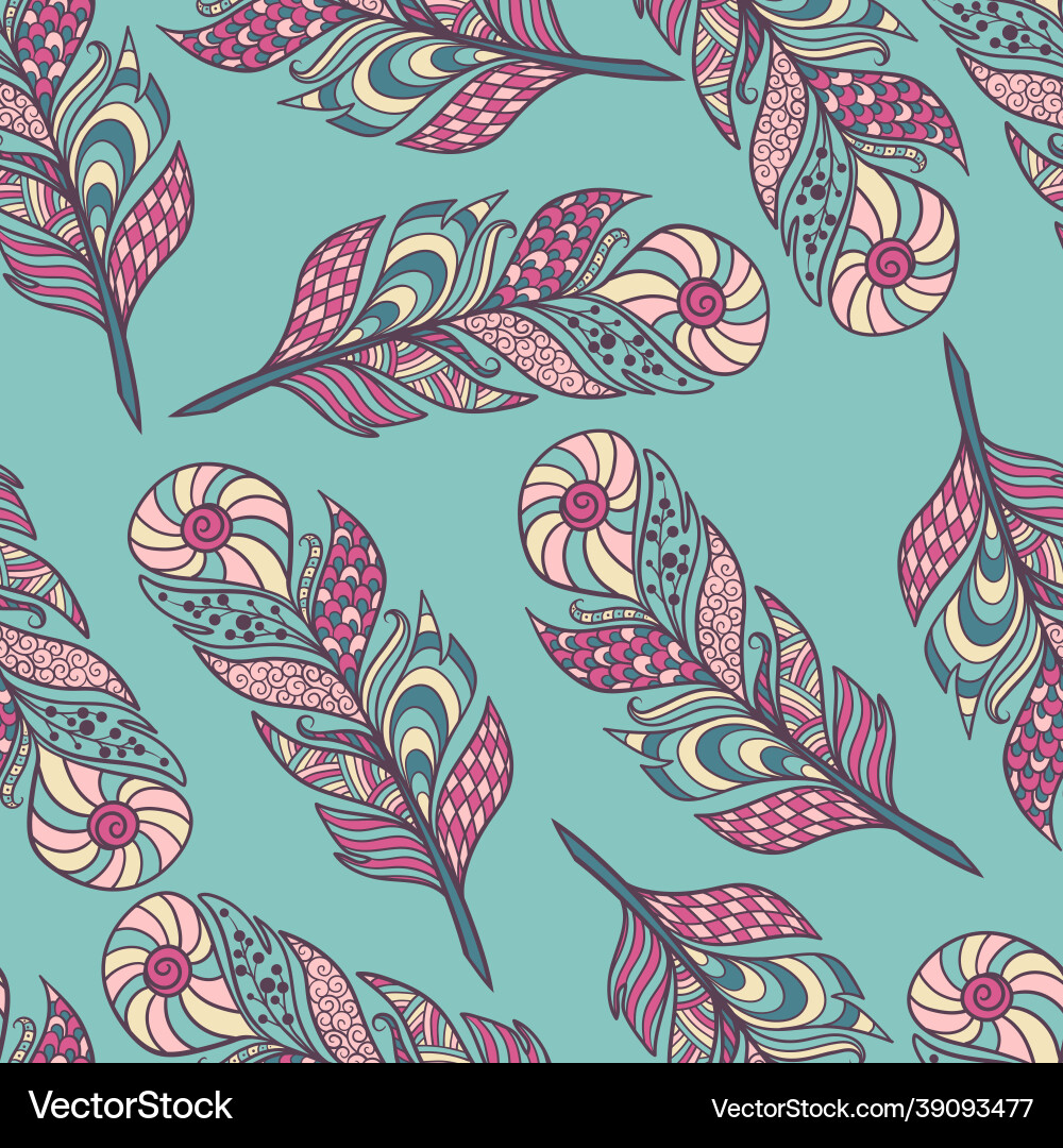 Seamless pattern with abstract zenart style Seamless pattern with abstract zenart style vector image