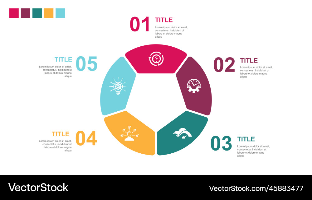 Time Management Icons - Productivity Toolkit Vector Image