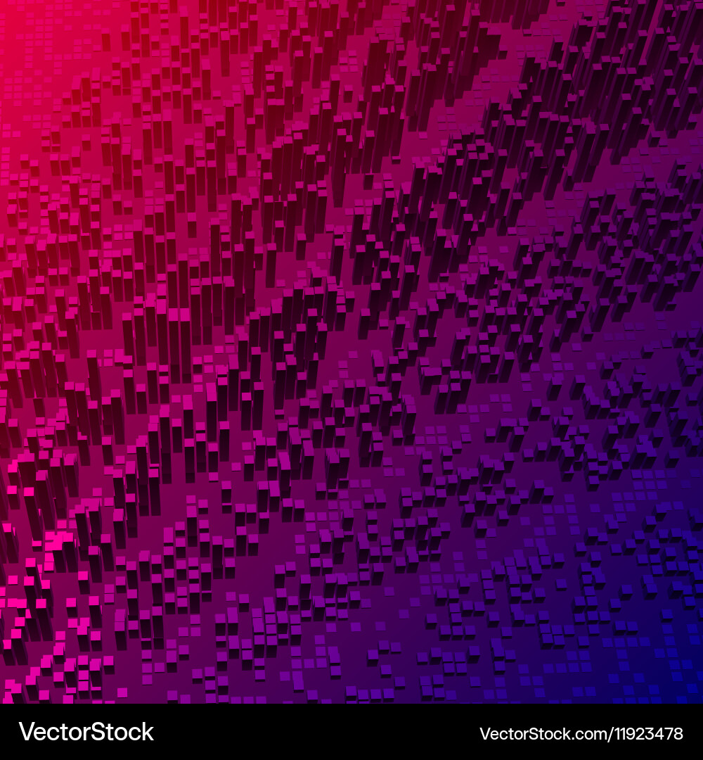 Abstract background of rectangles volume Vector Image