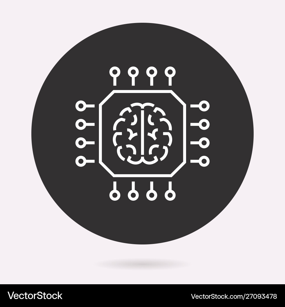 Artificial intelligence - icon Vector Image