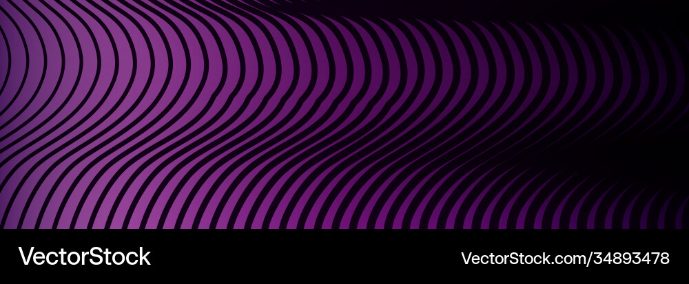 Banner wave lines pattern an abstract stripe Vector Image