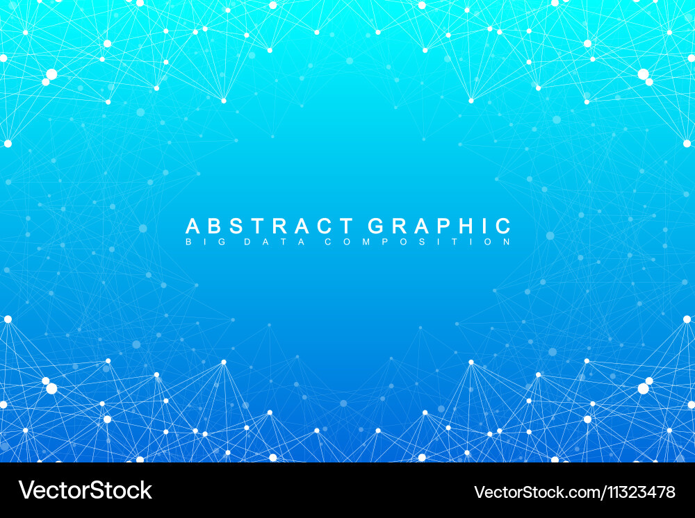 Complex Data Network Background vector image