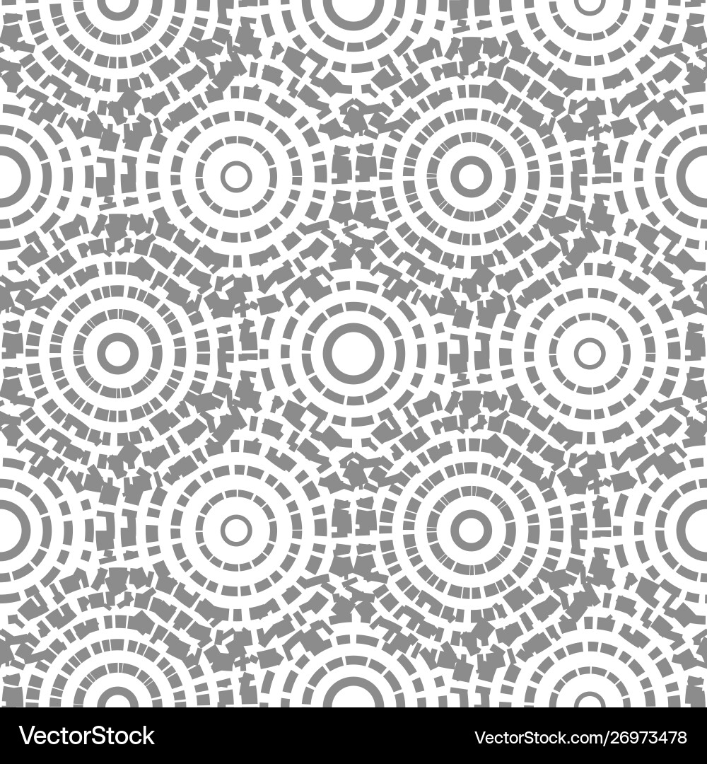 Dashed circles gray abstract background seamless Dashed circles gray abstract background seamless vector image