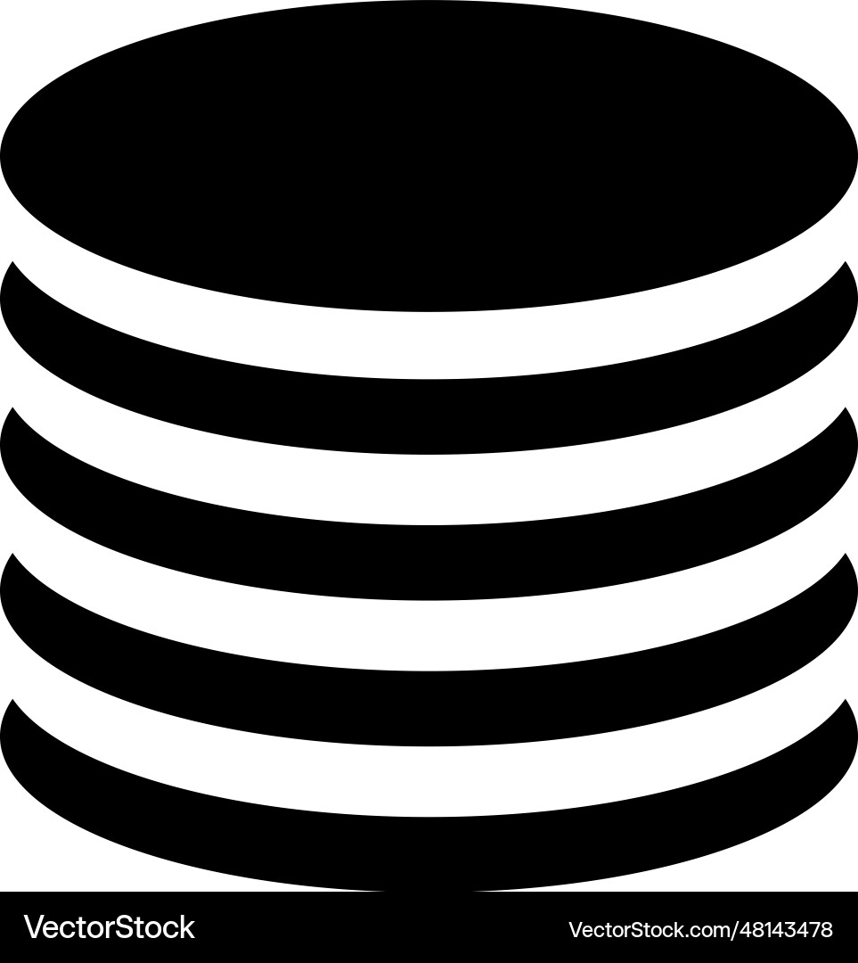 Database icon in trendy style isolated Vector Image